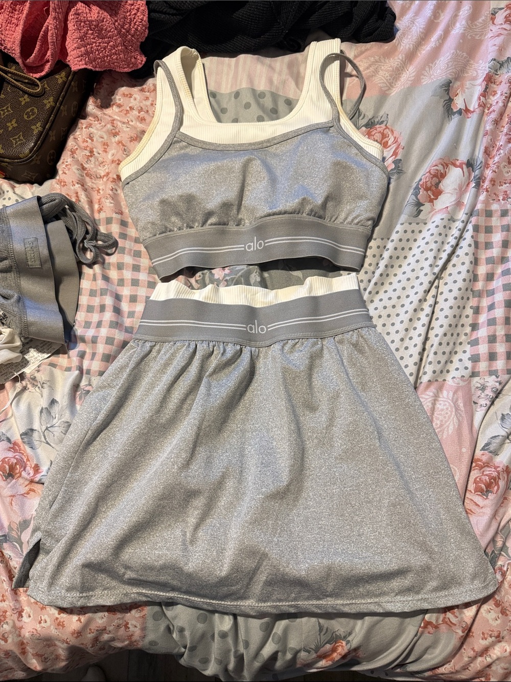 ALO Airbrush Skirt & Top Set